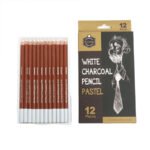 Keep Smiling White Charcoal Pencils Set Of 12 Pencils - Image 2