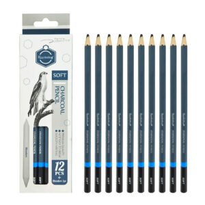 Keep Smiling Soft Charcoal Pencils Set Of 12 Pencil