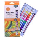 Keep Smiling Acrylic Painting 12-Colors 12ml Tubes set
