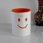 Smiley Face Plastic Pen Holder
