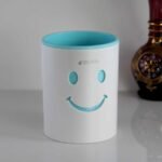 Smiley Face Plastic Pen Holder