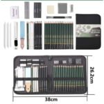 Keep Smiling 42-Piece Professional Sketch and Drawing Kit